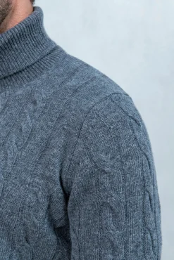 Pini Parma Anthracite Turtleneck – Made In Italy New