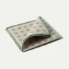 Pini Parma Beige And Sage Reversible Pocket Square - Made In Italy Outlet
