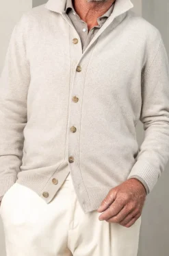 Pini Parma Beige Cardigan – Made In Italy Store