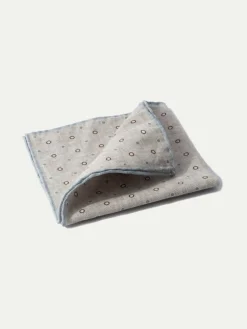 Pini Parma Beige Fancy Pocket Square - Made In Italy Hot