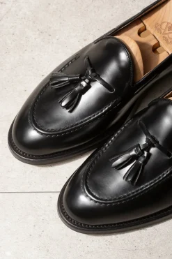 Pini Parma Black Tassel Loafers - Made In Italy Fashion