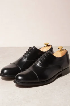 Pini Parma Black Tuxedo Oxfords - Made In Italy Best Sale