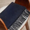 Pini Parma Blue Cashmere Scarf - Made In Italy Cheap