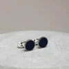 Pini Parma Blue Cufflinks - Made In Italy Sale