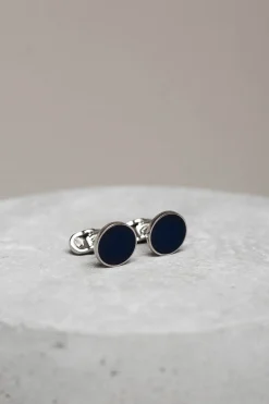 Pini Parma Blue Cufflinks - Made In Italy Sale