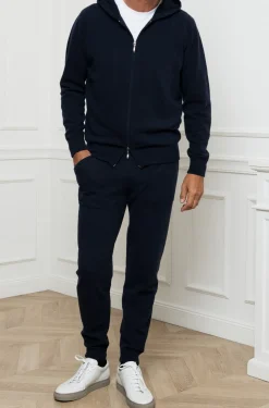 Pini Parma Blue Leisure Joggers - Made In Italy Shop