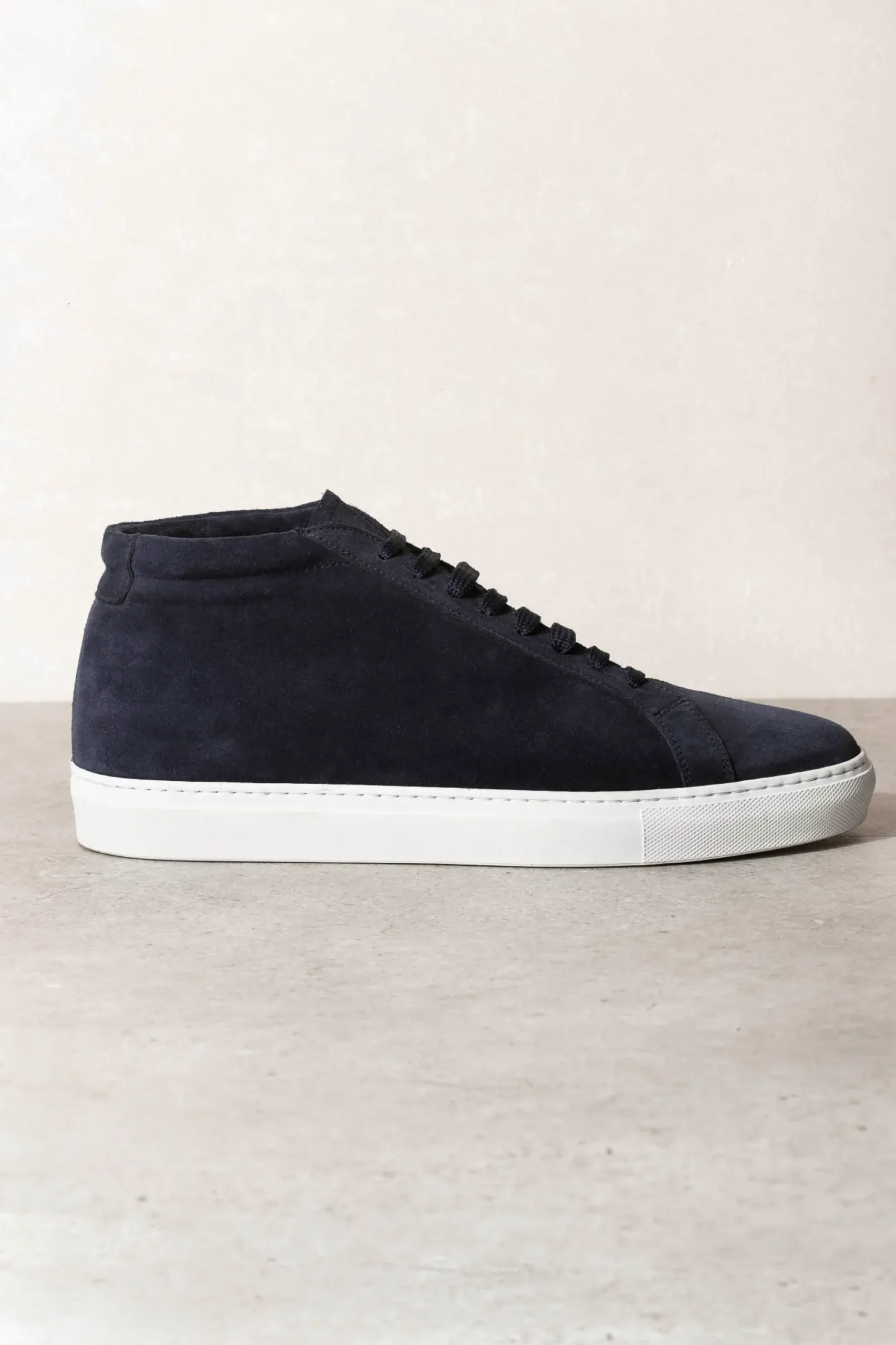 Pini Parma Blue Mid Top Sneakers - Made In Italy Sale
