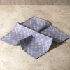 Pini Parma Blue Patterned Reversible Pocket Square - Made In Italy Best