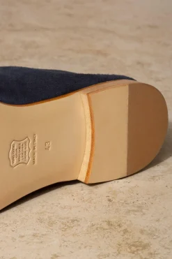 Pini Parma Blue Soft Penny Loafers - Made In Italy Outlet