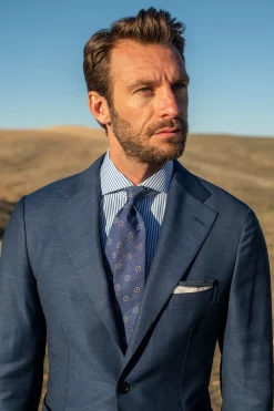 Pini Parma Blue Striped Shirt - Made In Italy Cheap