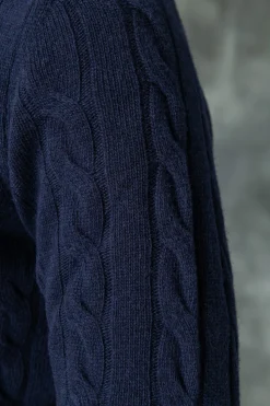 Pini Parma Blue Turtleneck – Made In Italy Cheap