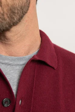 Pini Parma Bordeaux Cardigan – Made In Italy Store