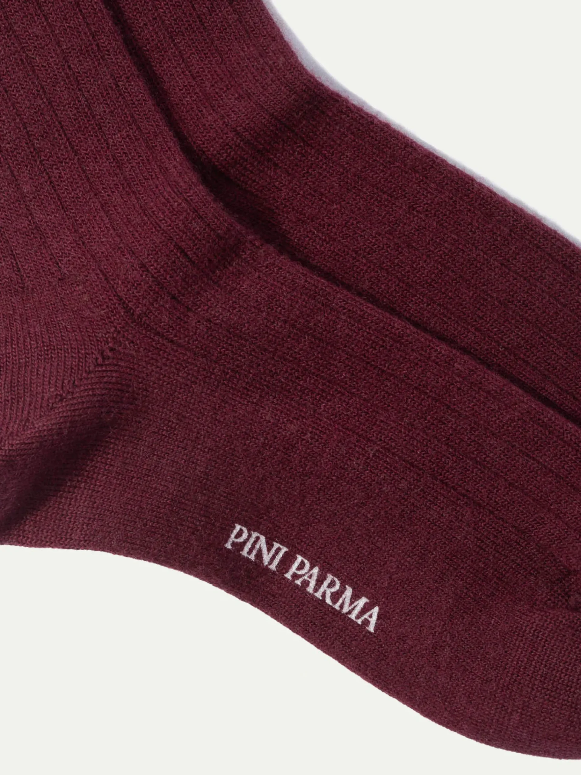 Pini Parma Bordeaux - Super Durable Wool Short Socks - Made In Italy Sale