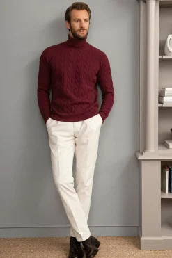 Pini Parma Bordeaux Turtleneck – Made In Italy Clearance