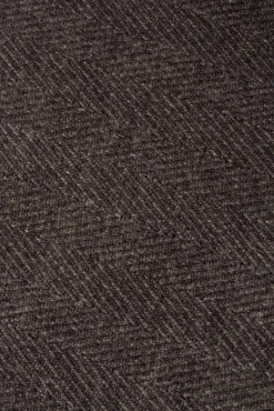 Pini Parma Brown And Light Blue Reversible Herringbone Scarf - Made In Italy Discount