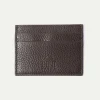 Pini Parma Brown Leather Card Holder - Made In Italy Sale