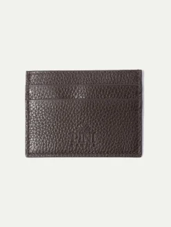 Pini Parma Brown Leather Card Holder - Made In Italy Sale