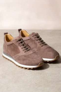 Pini Parma Brown Runners - Made In Italy Online
