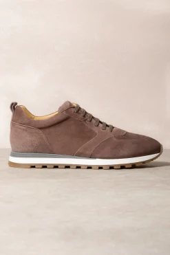 Pini Parma Brown Runners - Made In Italy Online