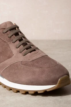 Pini Parma Brown Runners - Made In Italy Online