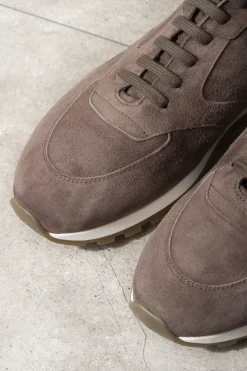 Pini Parma Brown Runners - Made In Italy Online