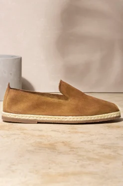 Pini Parma Brown Suede Espadrilles - Made In Italy Outlet