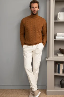 Pini Parma Cognac Turtleneck – Made In Italy Hot