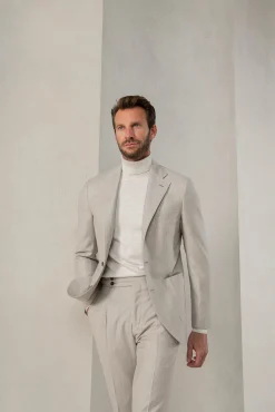 Pini Parma Cream Merino Turtleneck – Made In Italy Hot