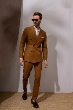 Pini Parma Curry Linen Trousers 