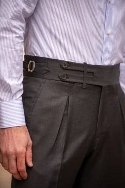 Pini Parma Dark Grey Trousers 