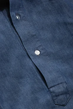 Pini Parma Denim Popover Shirt - Made In Italy New