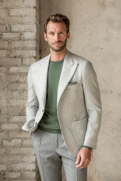 Pini Parma Green Cashmere Round Neck – Made In Italy Hot