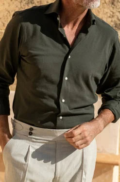 Pini Parma Green Polo Shirt - Made In Italy Discount