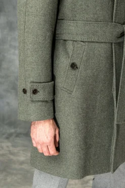 Pini Parma Green Raglan Coat – Made In Italy Best Sale