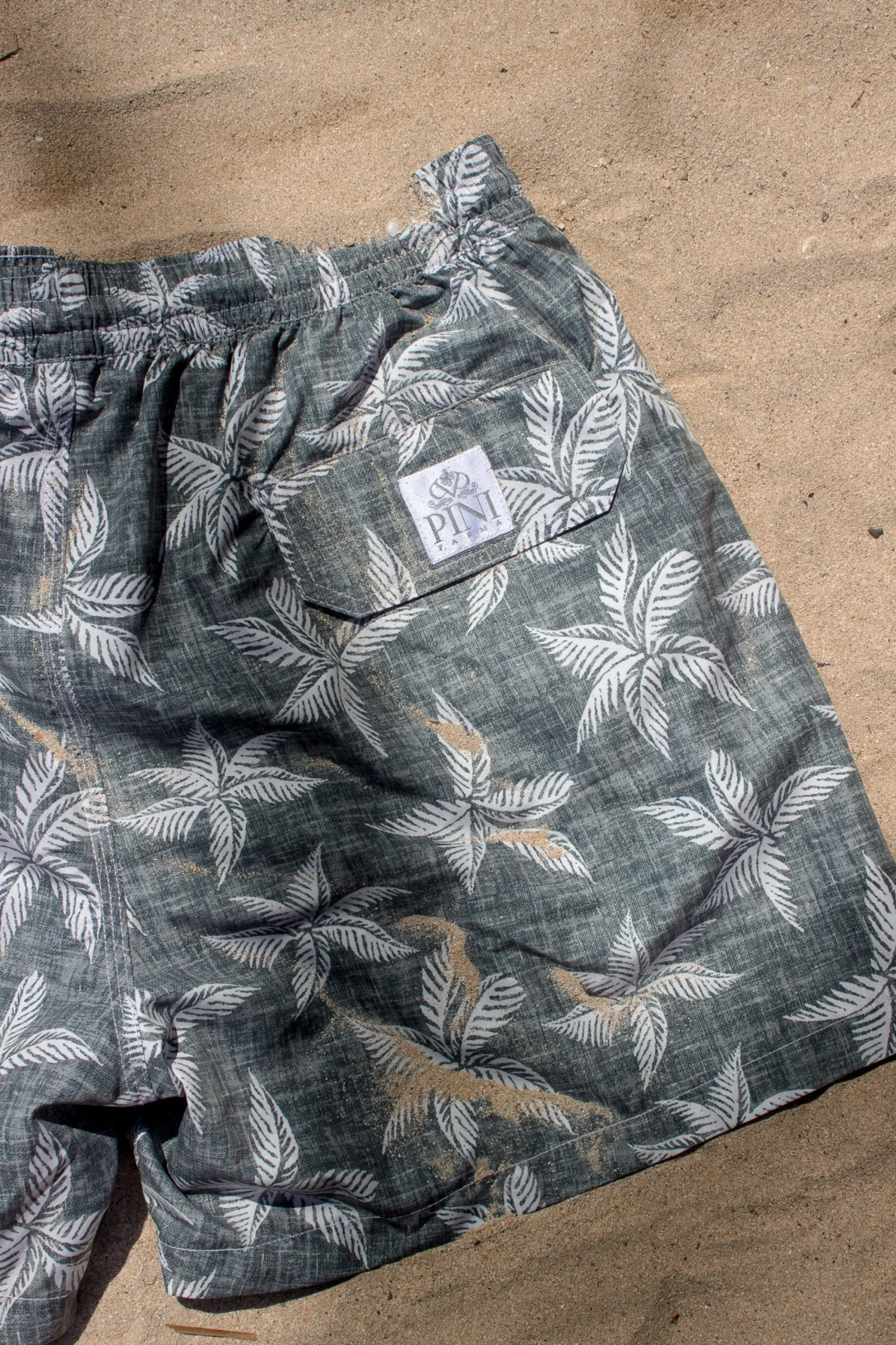 Pini Parma Green Swim Shorts - Made In Italy Fashion