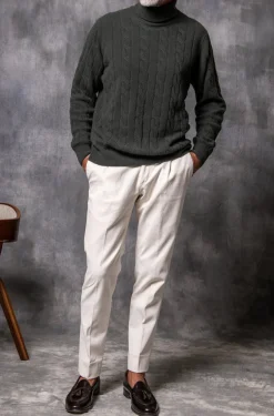 Pini Parma Green Turtleneck – Made In Italy Best