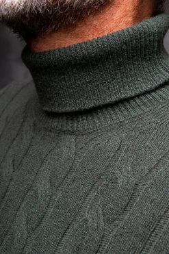 Pini Parma Green Turtleneck – Made In Italy Best
