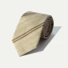 Pini Parma Grey And Brown Regimental Tie - Made In Italy Clearance