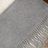 Pini Parma Grey Cashmere Scarf - Made In Italy Cheap