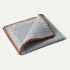 Pini Parma Grey Fancy Pocket Square - Made In Italy New
