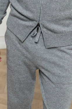 Pini Parma Grey Leisure Joggers - Made In Italy Sale