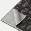 Pini Parma Grey Paisley Reversible Scarf - Made In Italy Cheap