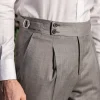 Pini Parma Grey Trousers "Soragna Capsule Collection" - Made In Italy Hot