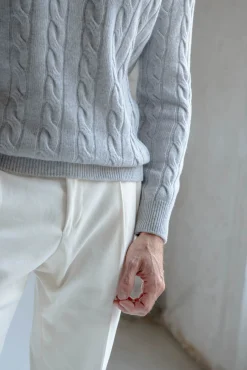 Pini Parma Grey Turtleneck – Made In Italy Online