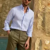 Pini Parma Kaki Cotton Shorts - Made In Italy Store