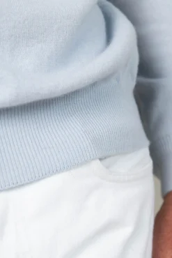 Pini Parma Light Blue Cashmere Round Neck – Made In Italy Fashion