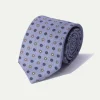 Pini Parma Light Blue Fancy Silk Tie - Made In Italy Outlet