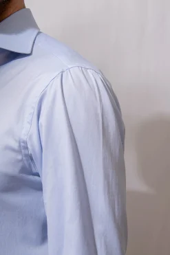 Pini Parma Light Blue Shirt "Sartoriale Collection" - Made In Italy Sale