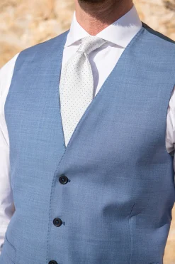Pini Parma Light Blue Waistcoat 