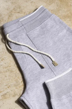 Pini Parma Light Grey Leisure Joggers - Made In Italy Flash Sale